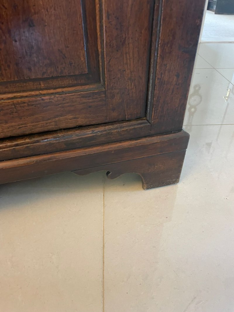 Antique George III Outstanding Quality Oak Welsh Dresser and Original Plate Rack - Image 17